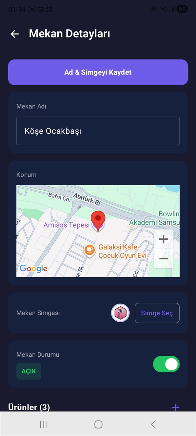 Kartla Yemek uygulama ekranı 12